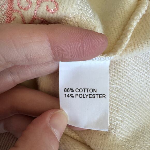 Queen of Sparkles Multi Doily Heart V-neck Sweatshirt - Picture 8 of 12